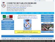Tablet Screenshot of comune.varano-borghi.va.it